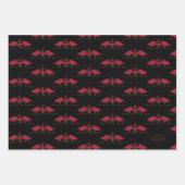 HAUS DES DRAGONS | Roter Drache Geschenkpapier Set (Vorderseite 3)