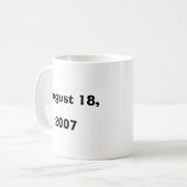 Haus des Hamsters redigierte Whiteout, 2007, am Kaffeetasse (Vorderseite Links)