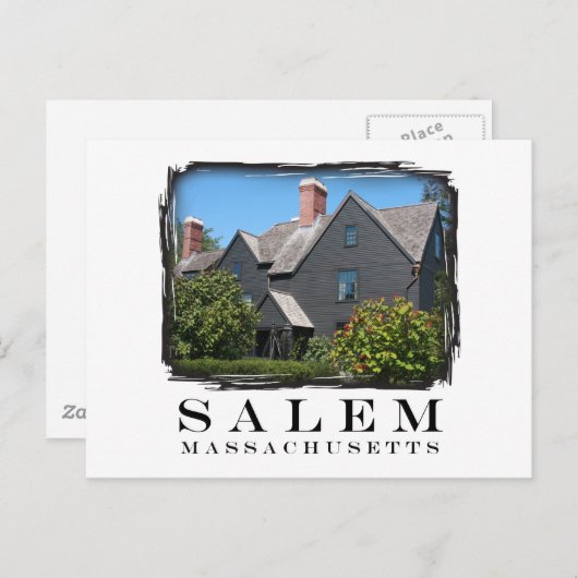 Haus des Sieben Gable Postkarte (Vorne/Hinten)