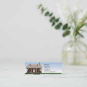 Haus - dünn mini visitenkarte (Stehend Vorderseite)