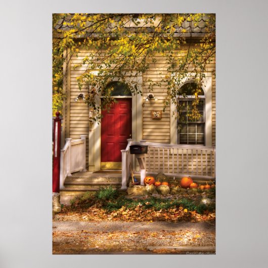Haus - Ein Hinweis auf den Herbst Poster (Vorne)