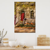 Haus - Ein Hinweis auf den Herbst Poster (Küche)