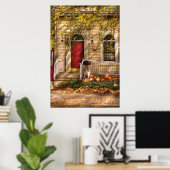 Haus - Ein Hinweis auf den Herbst Poster (Heimbüro)