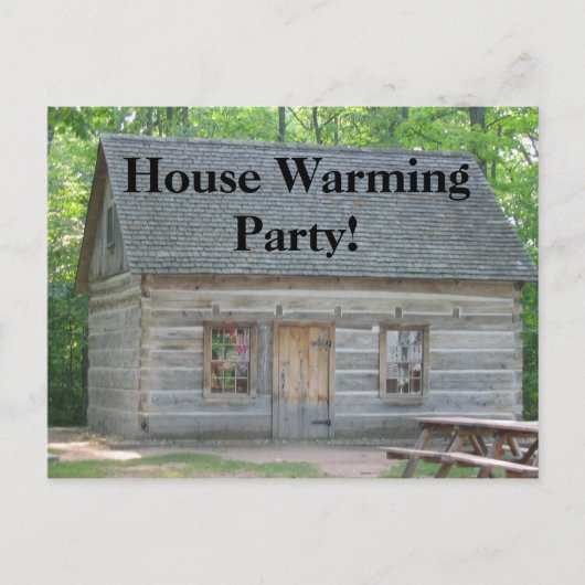 Haus Erwärmung Party! Einladungspostkarte (Vorderseite)