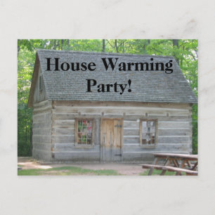 Haus-Erwärmungs-Party! Einladungspostkarte