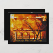 Haus-Erwärmungs-Zeit Einladung (Vorne/Hinten)