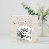 Haus-Erwärmungseinladung Einladung (Stehend Vorderseite)