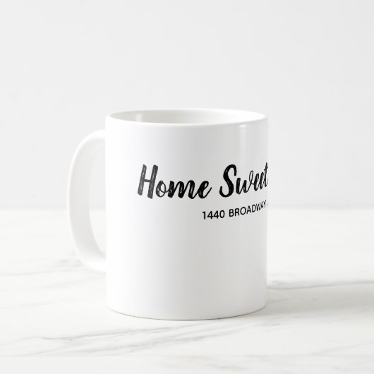 Haus-Erwärmungsgeschenk Kaffeetasse (Vorderseite Links)