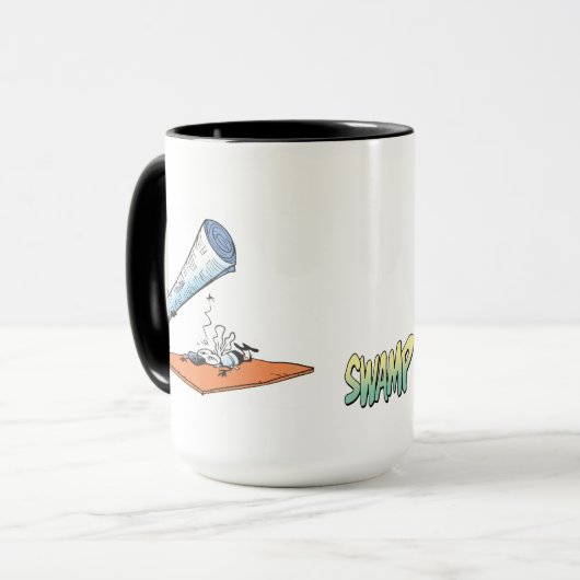 Haus-Fliegen-Kriegskunst-Kaffee-Tasse Tasse (Vorderseite Links)