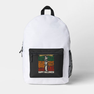 Haus Frohes Halloween Monster Spinnennetze Bedruckter Rucksack