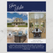 Haus für den Verkauf Real Anwesen Listing Navy Blu Flyer (Vorne)