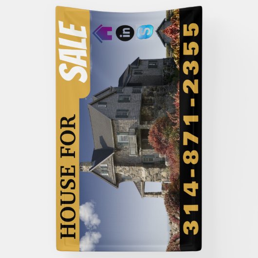 Haus für den Verkauf von Black Gold Banner (Vertikal)