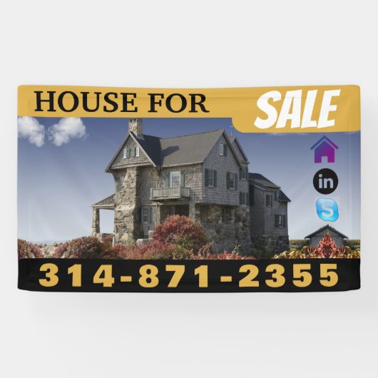 Haus für den Verkauf von Black Gold Banner (Horizontal)