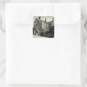 Haus für Edwin Long Quadratischer Aufkleber (Tasche)