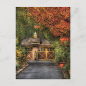 Haus - Garage Postkarte (Vorderseite)