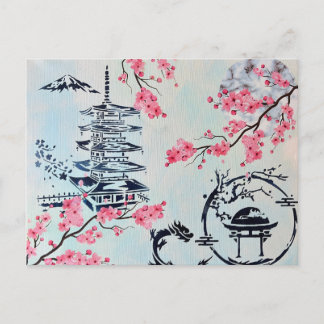 Haus Geisha Postkarte