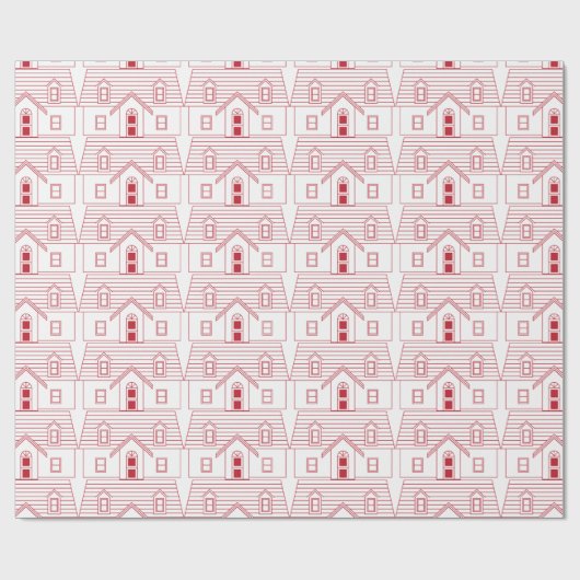 Haus Geschenkpapier (Flach)