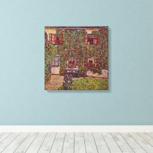 Haus Guardaboschi von Gustav Klimt, Vintage Art Leinwanddruck