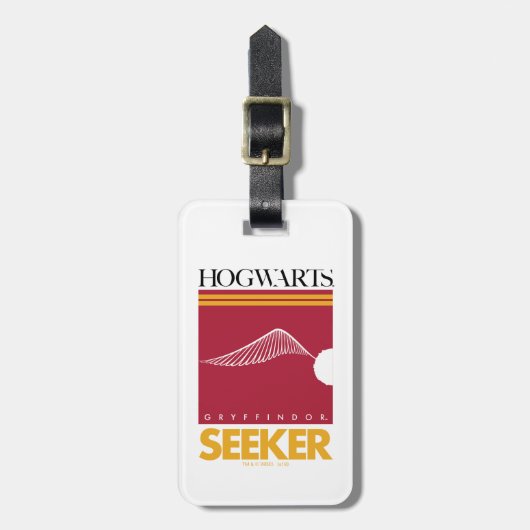 Haus Harry Potters | GRYFFINDOR™ Quidditch Sucher Gepäckanhänger (Vorderseite vertikal)