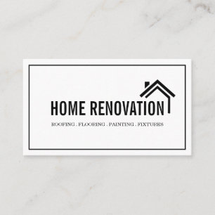 Haus Heim Renovation Umbau Bau Visitenkarte