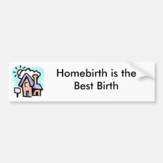 Haus-Homebirth Autoaufkleber