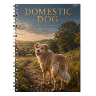 Haus Hund Landweg TIERE Notizblock
