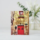 Haus im Alley Postkarte (Stehend Vorderseite)