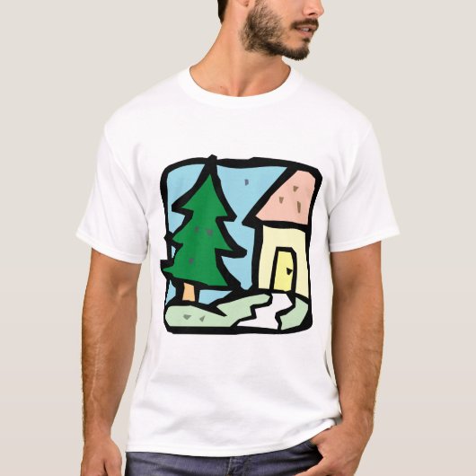 Haus im Garten T-Shirt (Vorderseite)