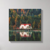 Haus im Wald Leinwanddruck (Vorderseite)