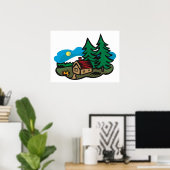 Haus im Wald Poster (Heimbüro)
