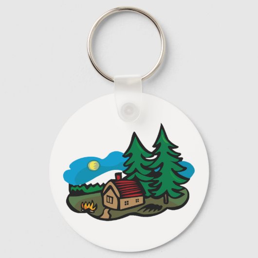 Haus im Wald Schlüsselanhänger (Vorderseite)