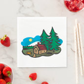 Haus im Wald Serviette