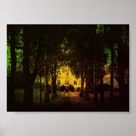 Haus im Waldposter Poster (Vorne)