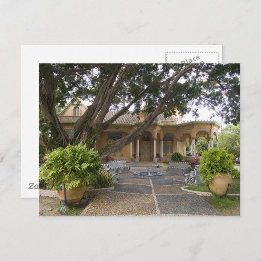 Haus in Cartagena, Kolumbien Postkarte (Vorne/Hinten)