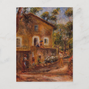 Haus in Collett in Cagnes von Pierre-Auguste Renoi Postkarte