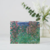 Haus in den Rose, Monet Postkarte (Stehend Vorderseite)