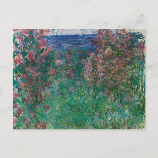 Haus in den Rose, Monet Postkarte (Vorderseite)