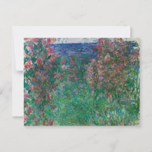 Haus in den Rosen, Monet Postkarte