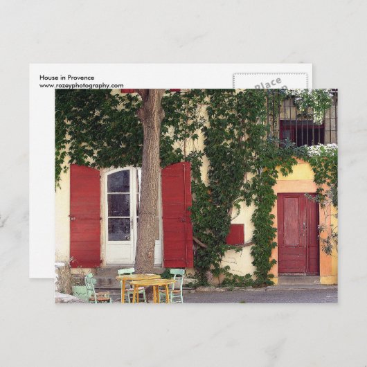 Haus in der Provence Postkarte (Vorne/Hinten)