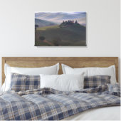 Haus in der Toskana am Morgen Nebel Leinwand druck (Insitu (Schlafzimmer))