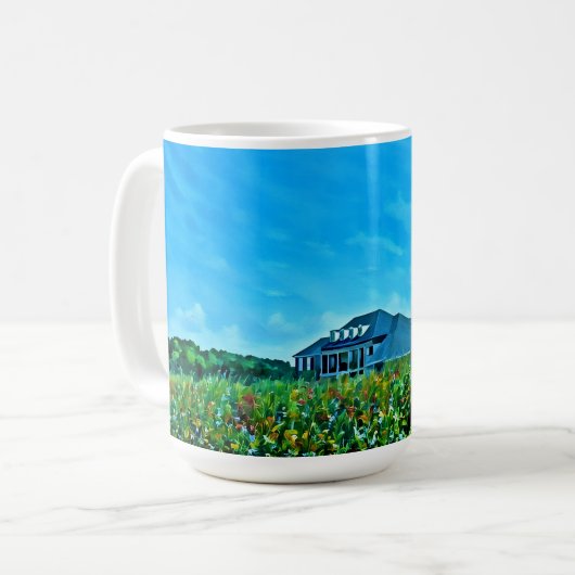 Haus in der Wiesen-Tasse Kaffeetasse (Vorderseite Links)