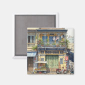 Haus in Ho Chi Minh City Magnet (Vorderseite/Rückseite)