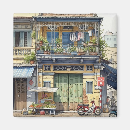 Haus in Ho Chi Minh City Magnet (Vorne)