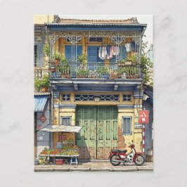 Haus in Ho Chi Minh City Postkarte
