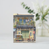 Haus in Ho Chi Minh City Postkarte (Stehend Vorderseite)