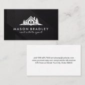 Haus in Holz Visitenkarte (Vorne/Hinten)