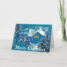 Haus in Wald Weihnachten