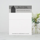 Haus-Industrie-wirkliches Briefkopf (Stehend Vorderseite)