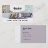Haus-Inszenierungs-Slogan-Visitenkarten Visitenkarte (Vorne/Hinten)
