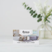 Haus-Inszenierungs-Slogan-Visitenkarten Visitenkarte (Stehend Vorderseite)